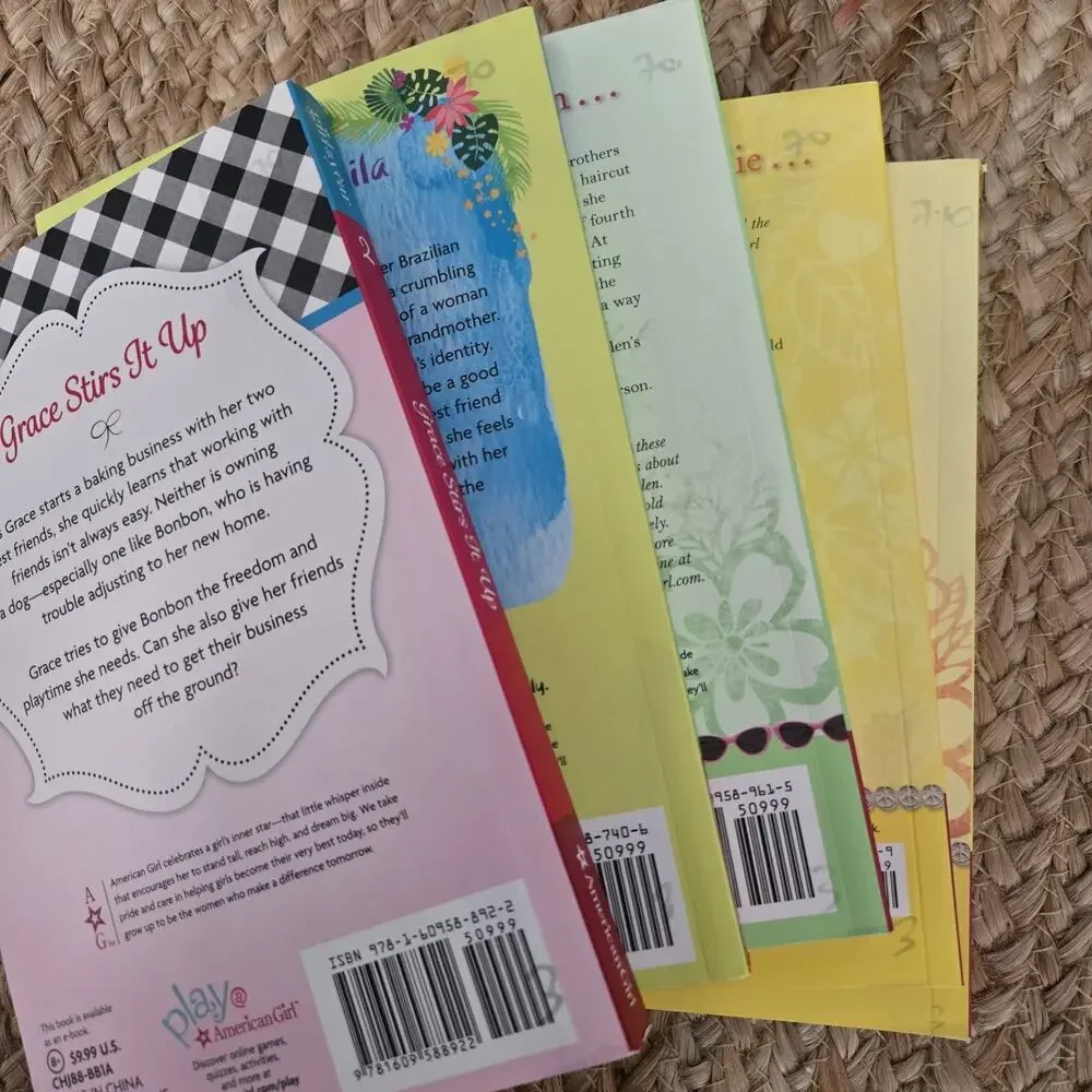 Set of 5 American Girl‎ Doll Books Girl of Year Lea, Grace, Julie, Maryellen